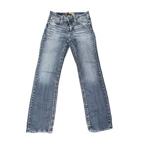 Big Star Pioneer Bootcut Jeans Men's Size 33XL Blue Denim Stretch